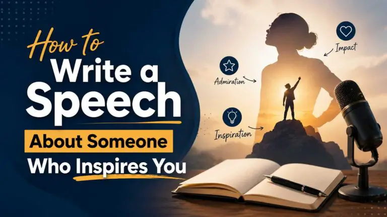 How to Write a Speech About Someone Who Inspires You