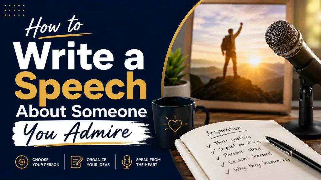 How To Write A Speech About Someone You Admire
