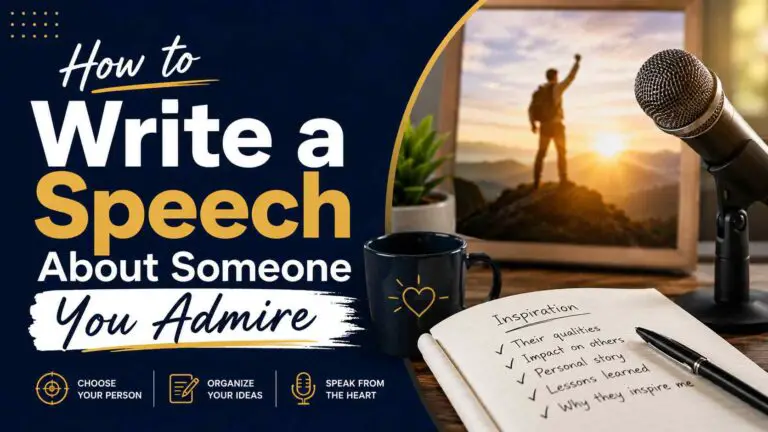 How to Write a Speech About Someone You Admire