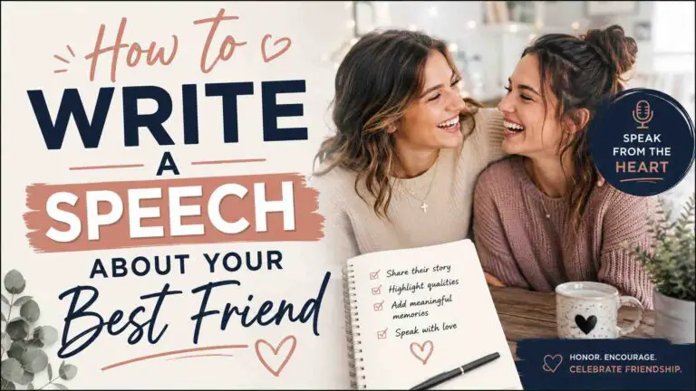 How To Write A Speech About Your Best Friend