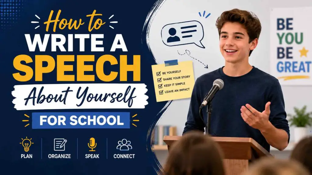 How To Write A Speech About Yourself For School