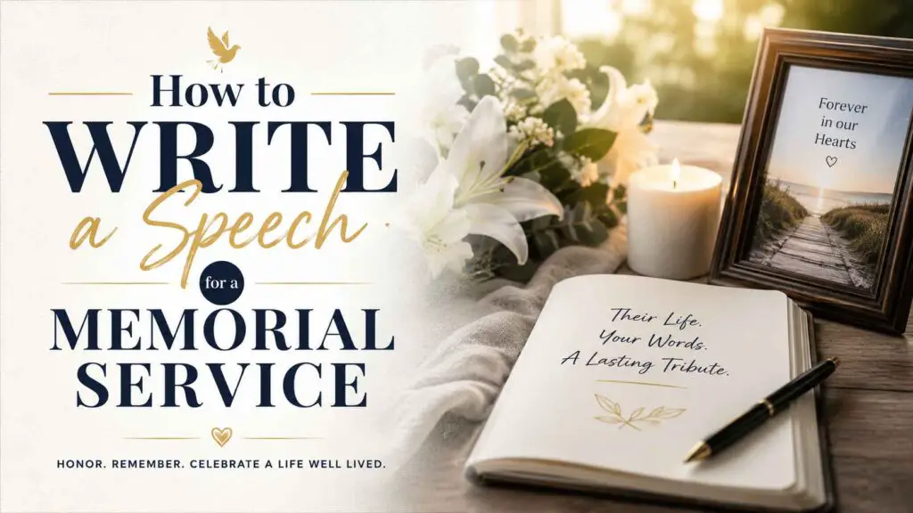 How To Write A Speech For A Memorial Service