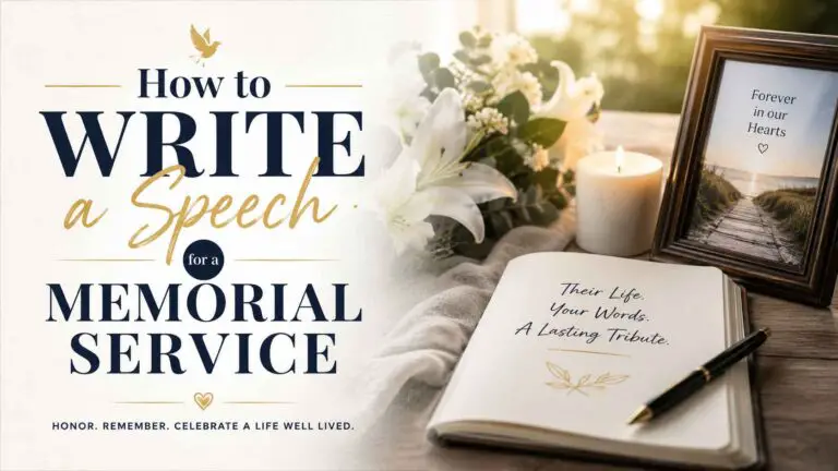 How To Write A Speech For A Memorial Service