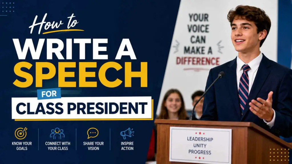 How To Write A Speech For Class President