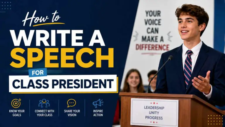 How to Write a Speech for Class President