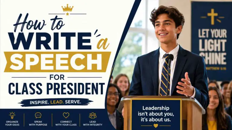 How To Write A Speech For Class President