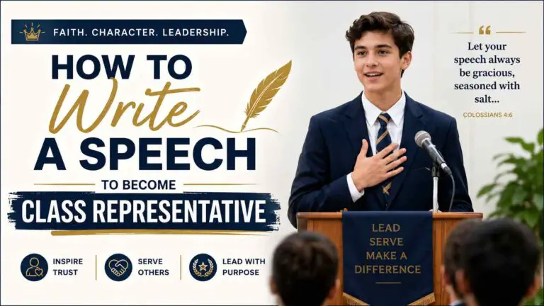 How To Write A Speech For Class Representative