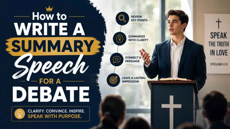 How To Write A Summary Speech For Debate