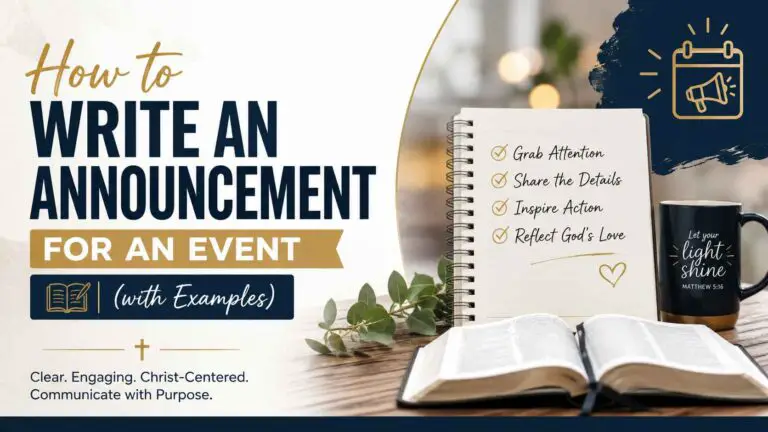 How To Write An Announcement For An Event