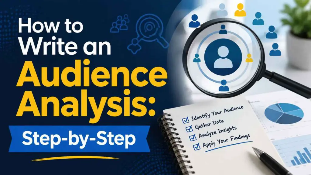 How To Write An Audience Analysis