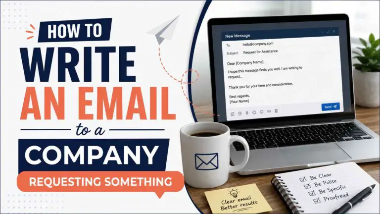 How to Write an Email to a Company Requesting Something