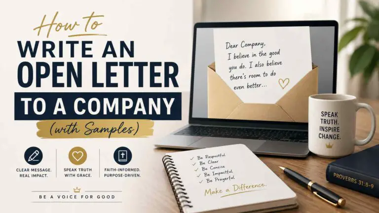 How To Write An Open Letter To A Company