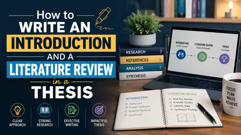 How To Write Introduction And Literature Review In Thesis