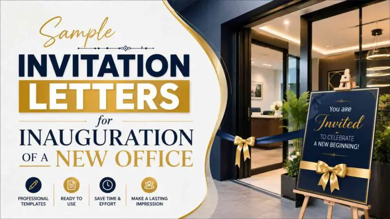 Invitation Letter For Inauguration Of New Office