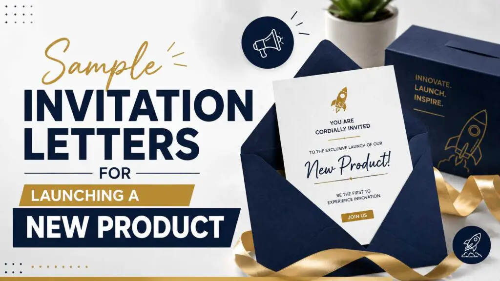 Invitation Letter For Launching A New Product