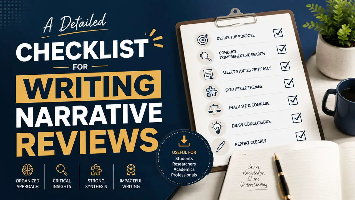 A Detailed Checklist for Writing Narrative Reviews
