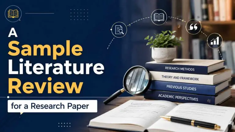 Sample Literature Review For Research Paper