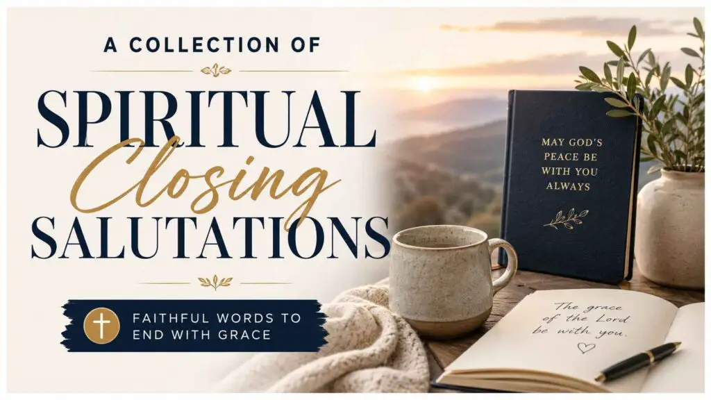 Spiritual Closing Salutations