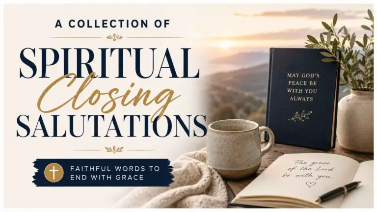 Spiritual Closing Salutations