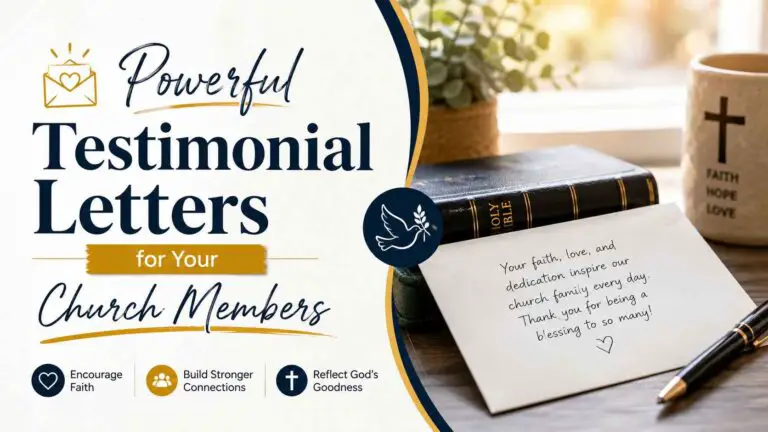 Testimonial Letter For Church Member