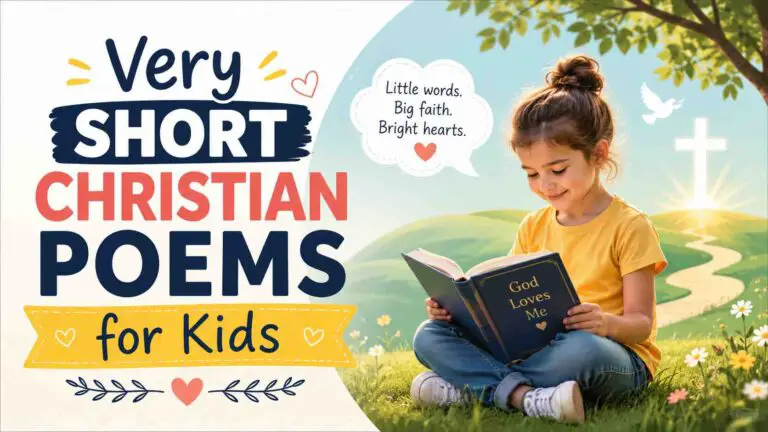Very Short Christian Poems For Kids