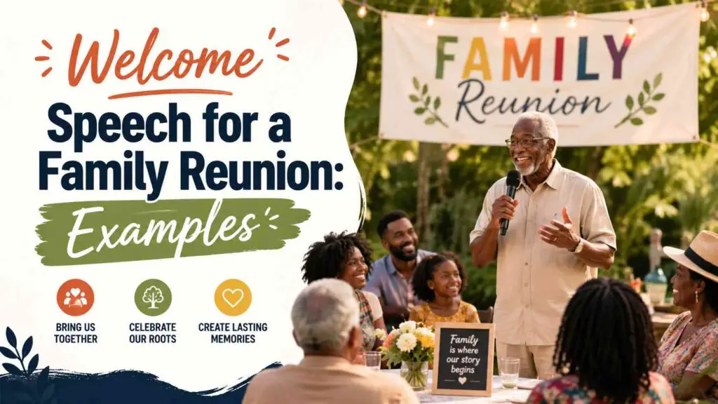 Welcome Speech For A Family Reunion
