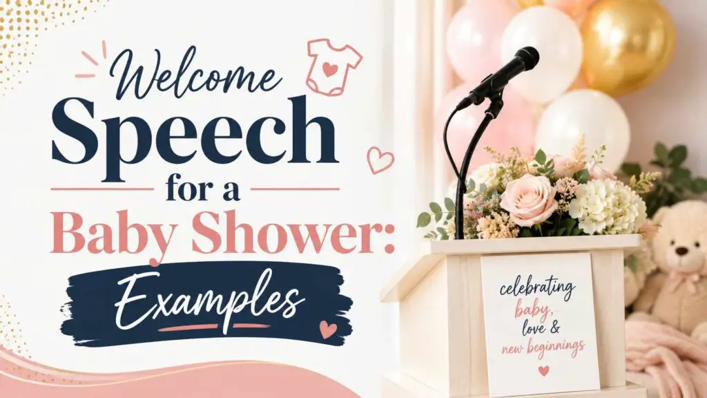 Welcome Speech For Baby Shower