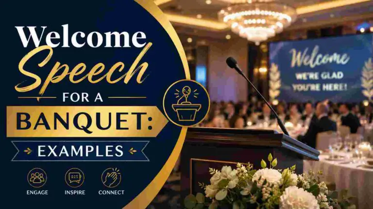 Welcome Speech for a Banquet: Examples