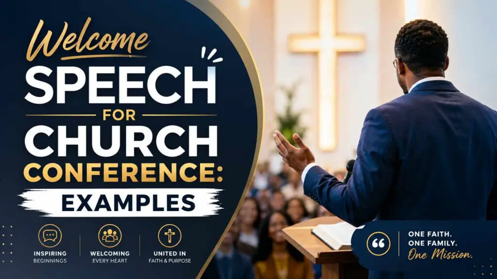 Welcome Speech For Church Conference Examples
