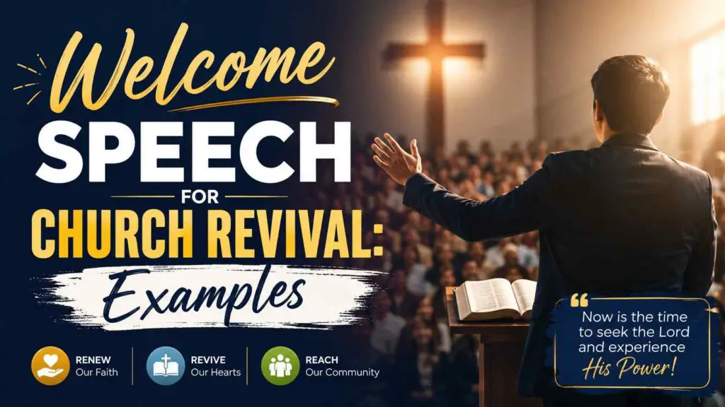 Welcome Speech For Church Revival
