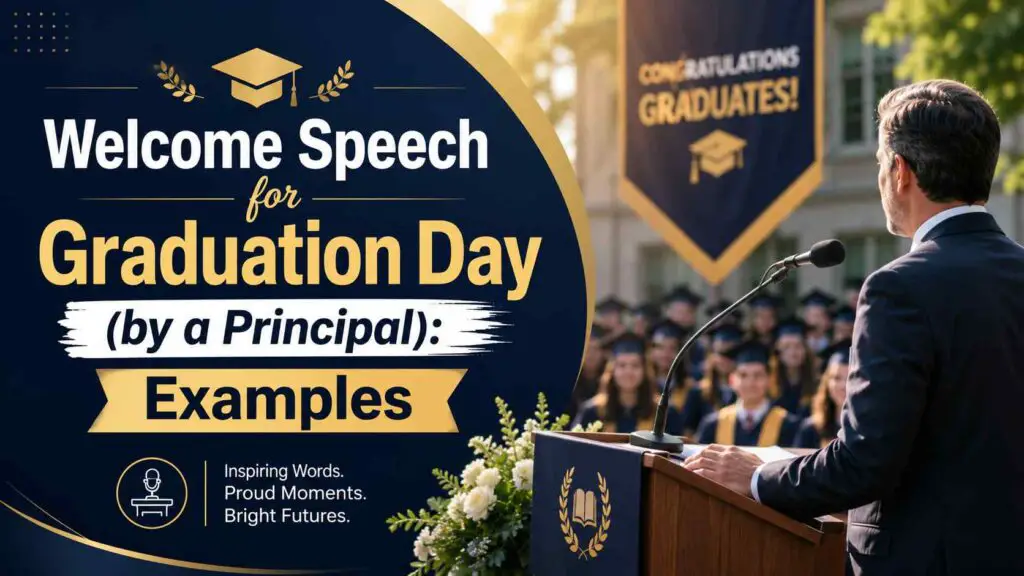 Welcome Speech For Graduation Day By Principal