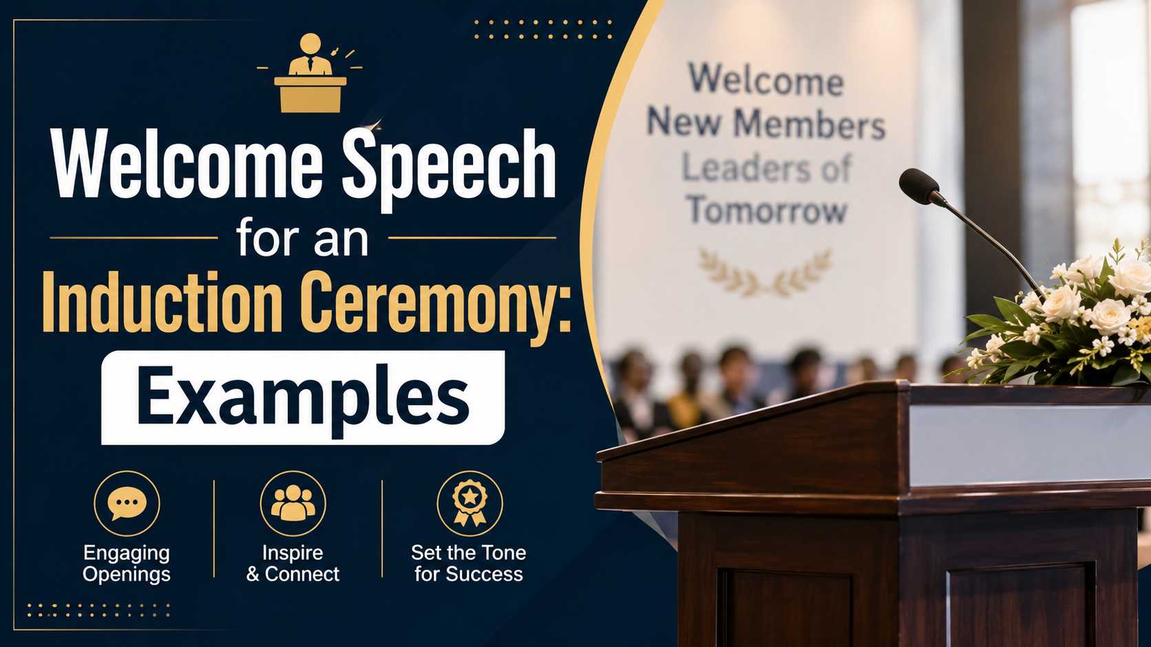 Induction Welcome Welcome Speech for an Induction Ceremony: Examples