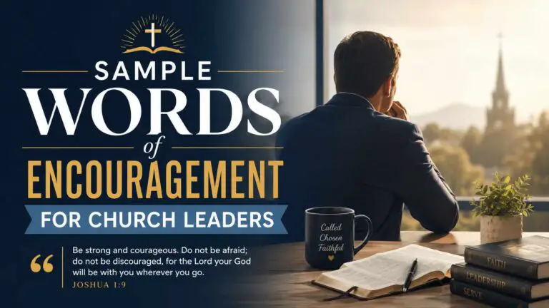 Words Of Encouragement For Church Leaders
