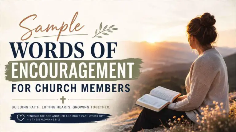 Words Of Encouragement For Church Members