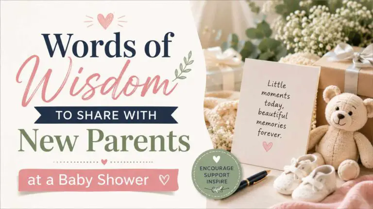 Words of Wisdom to Share with New Parents at a Baby Shower