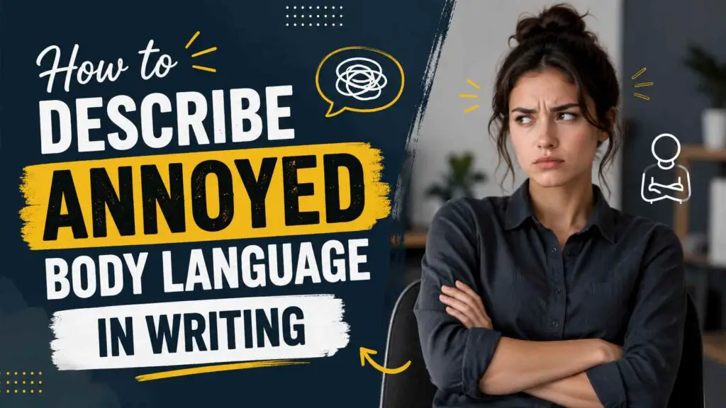 Annoyed Body Language Writing