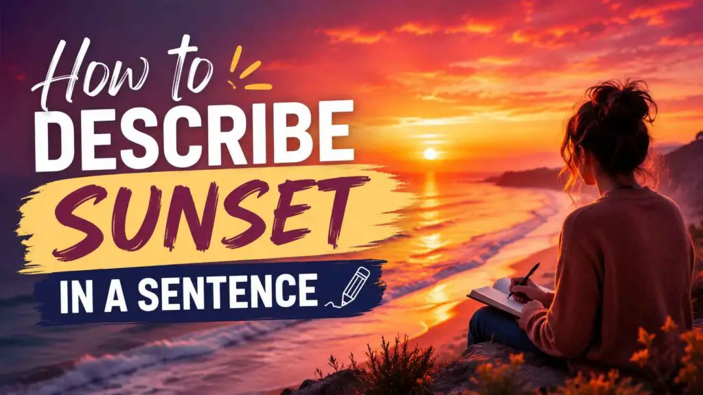 Describe Sunset In A Sentence