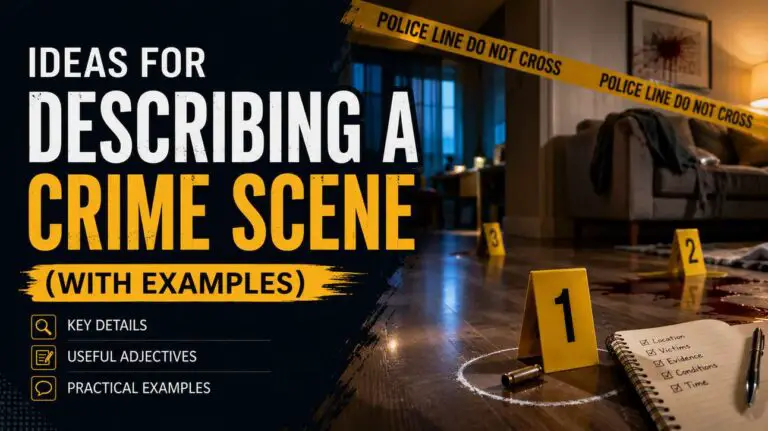 Ideas for Describing a Crime Scene (with Examples)