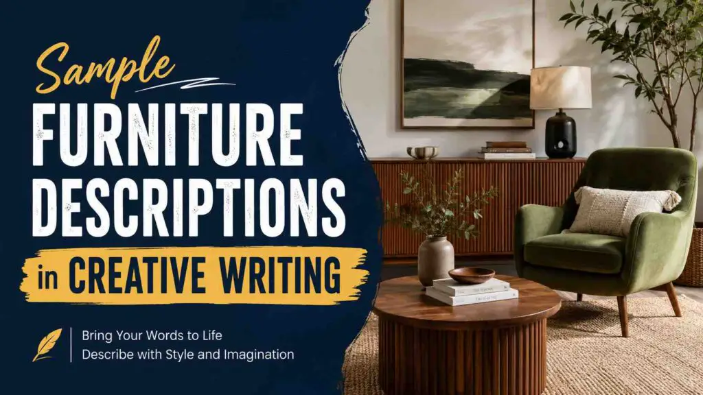 Furniture Description Creative Writing