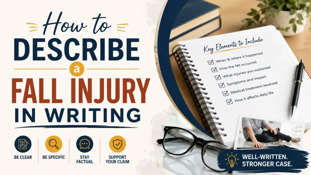 How To Describe A Fall Injury In Writing