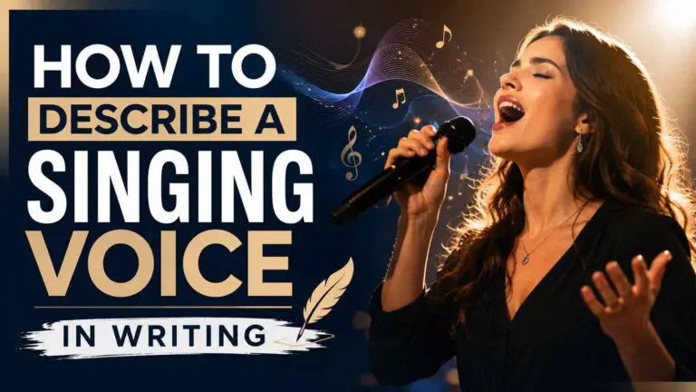 How to Describe a Singing Voice in Writing