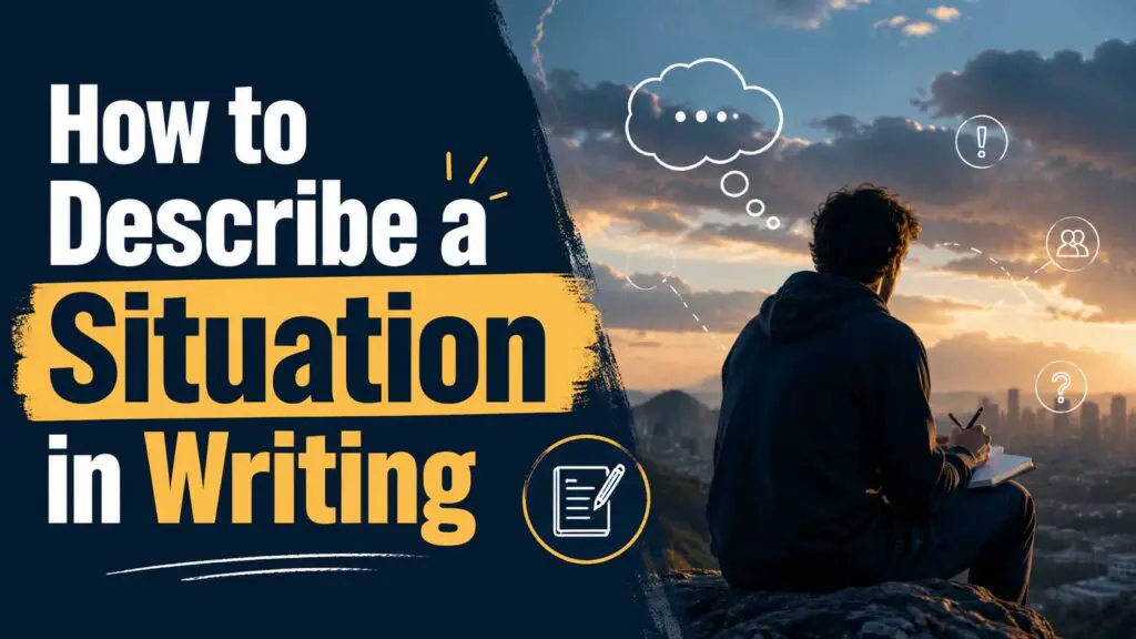 How To Describe A Situation In Writing