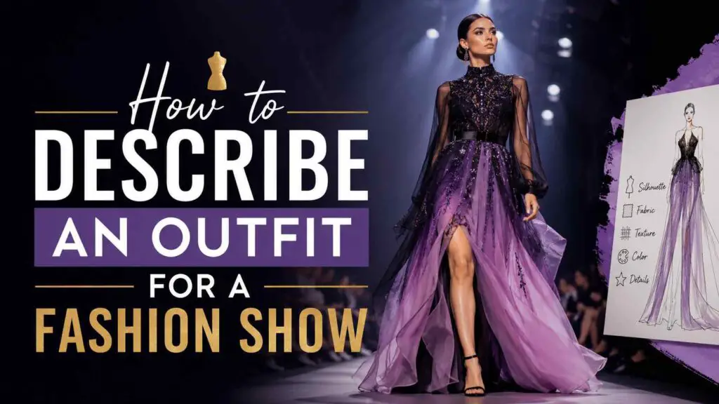 How To Describe An Outfit For A Fashion Show