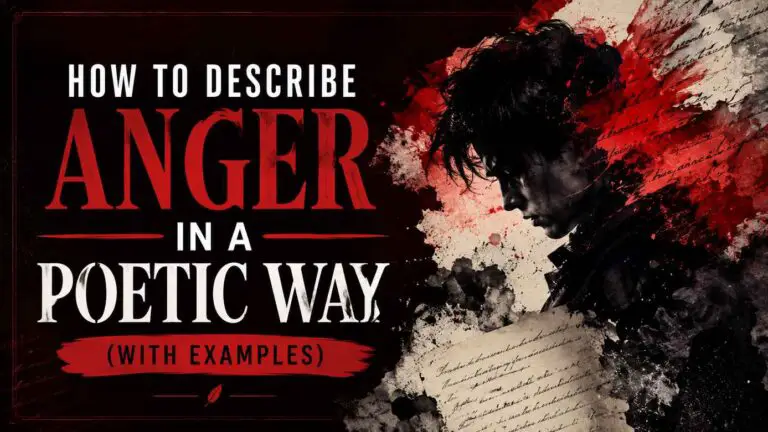 How to Describe Anger in a Poetic Way (With Examples)