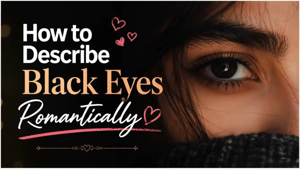 How To Describe Black Eyes Romantically