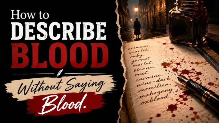 How to Describe Blood Without Saying Blood