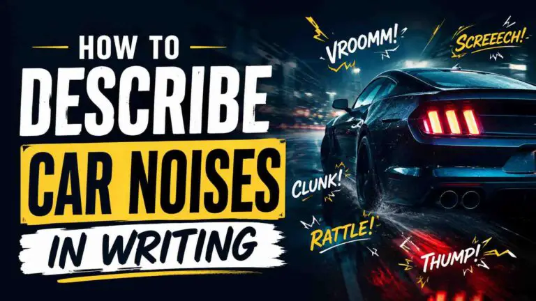 How to Describe Car Noises in Writing