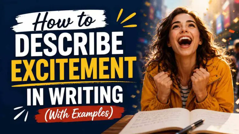 How to Describe Excitement in Writing (With Examples)