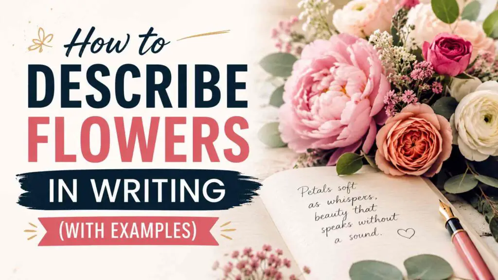How To Describe Flowers In Writing