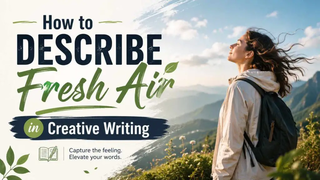 How To Describe Fresh Air In Creative Writing